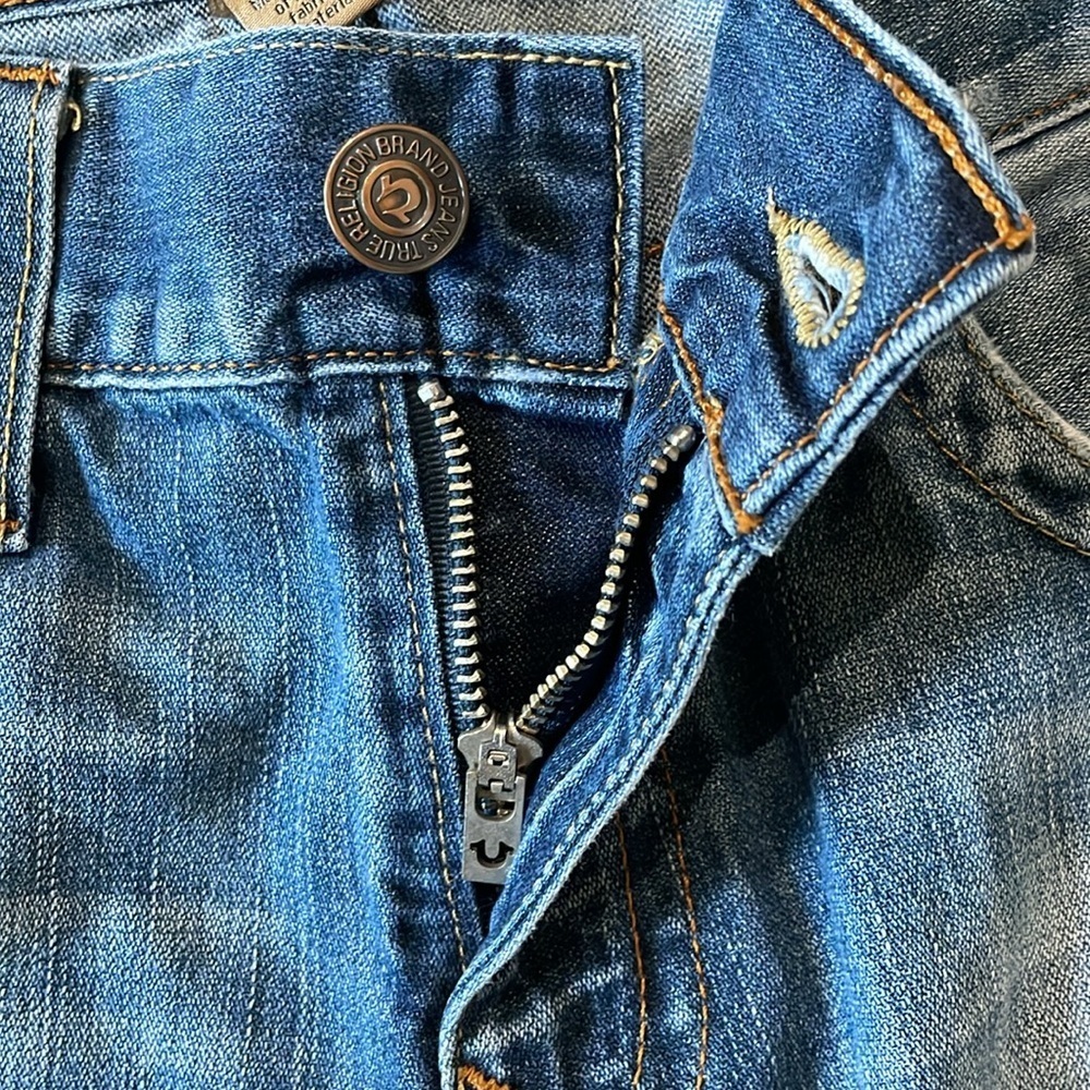 True Religion Men’s Ricky Relaxed Straight Jeans 32x33 - Picture 5 of 16